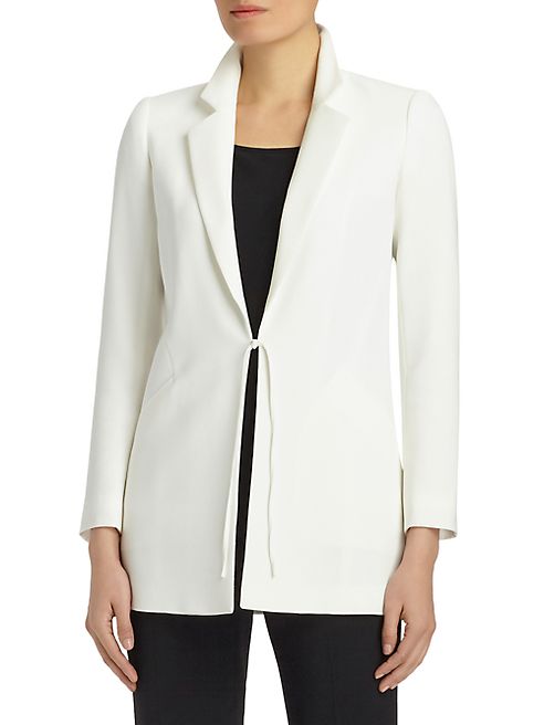 Lafayette 148 New York - Imari Crepe Tie-Front Blazer