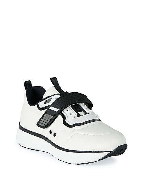 Prada - Leather & Nylon Grip-Tape Platform Sneakers