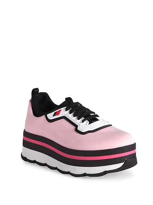 Prada - Nylon Platform Sneakers