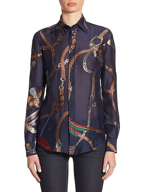 Ralph Lauren Collection - Silk Button-Up Shirt