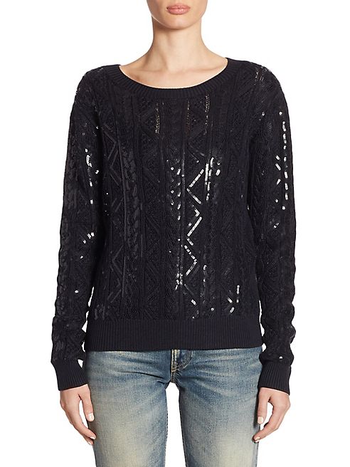 Ralph Lauren Collection - Silk Sequin Pullover