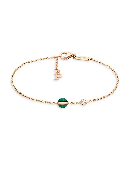 Piaget - Possession Diamond, Malachite & 18K Rose Gold Bracelet