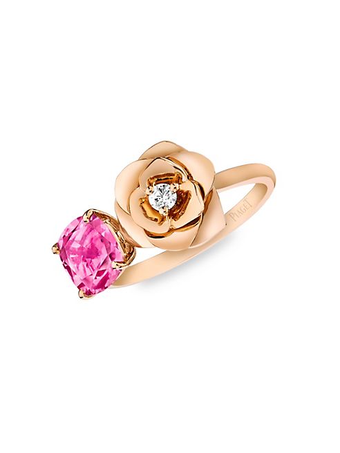 Piaget - Rose Diamond, Tourmaline & 18K Rose Gold Ring