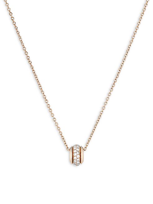 Piaget - Possession Mini Ring Diamond & 18K Rose Gold Pendant Necklace