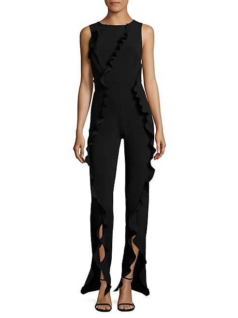 SALONI - Mara Ruffled Flared Jumpsuit