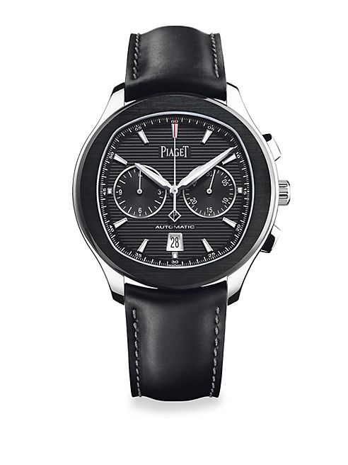 Piaget - Polo S Limited Edition Stainless Steel & Leather Strap Watch