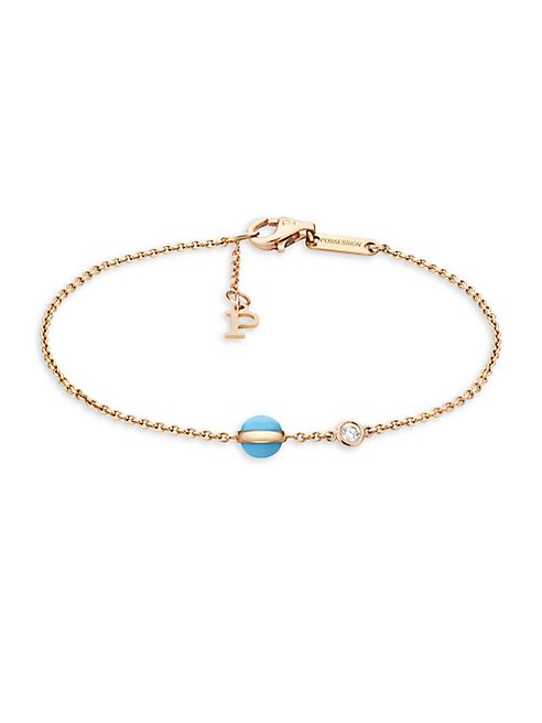 Piaget - Possession Diamond, Turquoise & 18K Rose Gold Bracelet