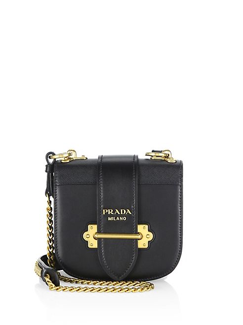 Prada - Pionnière Leather Saddle Bag