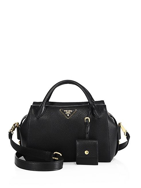 Prada - Pebble Leather Satchel