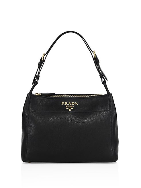 Prada - Pebble Leather Shoulder Bag