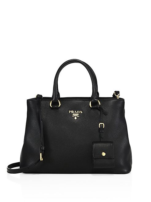 Prada - Pebble Leather Tote