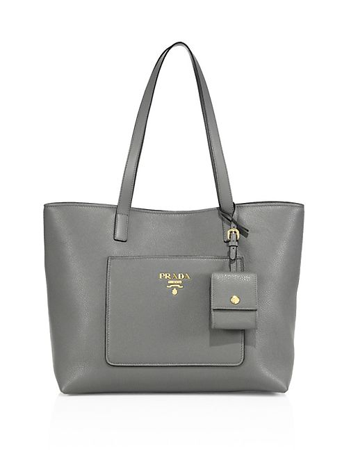 Prada - Leather Shopping Bag