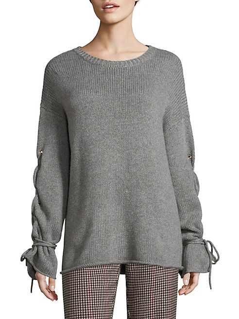 See by Chloé - Lace-Up Knit Sweater