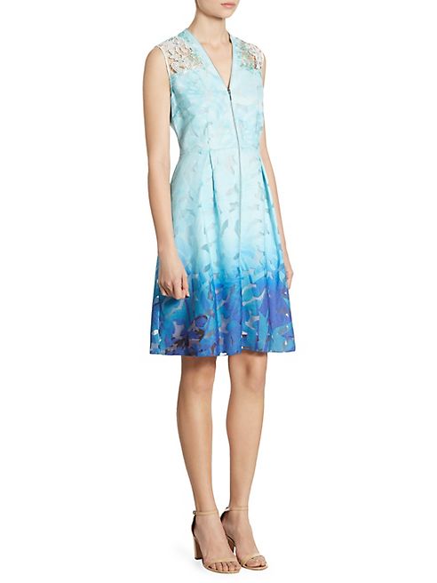 Elie Tahari - Ombre Textured Dress