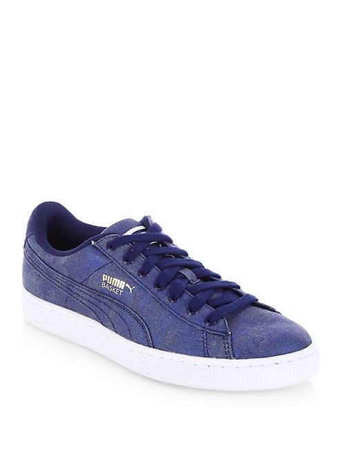 PUMA - Basket Denim Sneakers