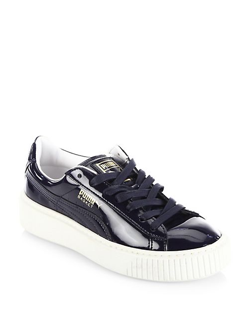 PUMA - Leather Basket Platform Sneakers