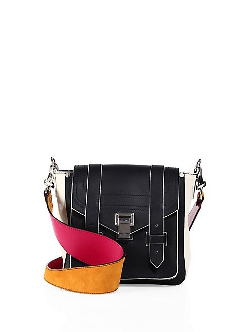 Proenza Schouler - PS1+ Small Leather & Suede Hobo Bag