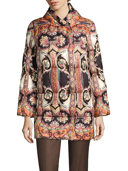 Etro - Paisley-Print Puffer Coat