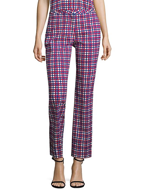 Diane von Furstenberg - Plaid Cigarette Pants