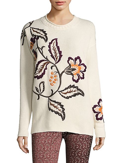 Etro - Wool & Cashmere Floral Sweater