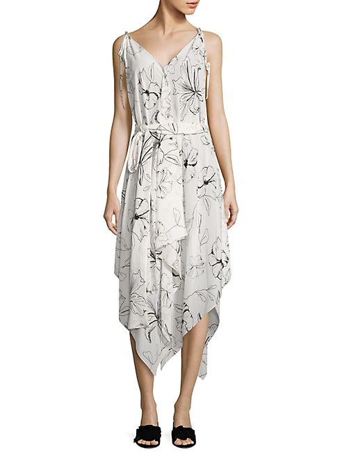 Diane von Furstenberg - Floral Print Silk Dress