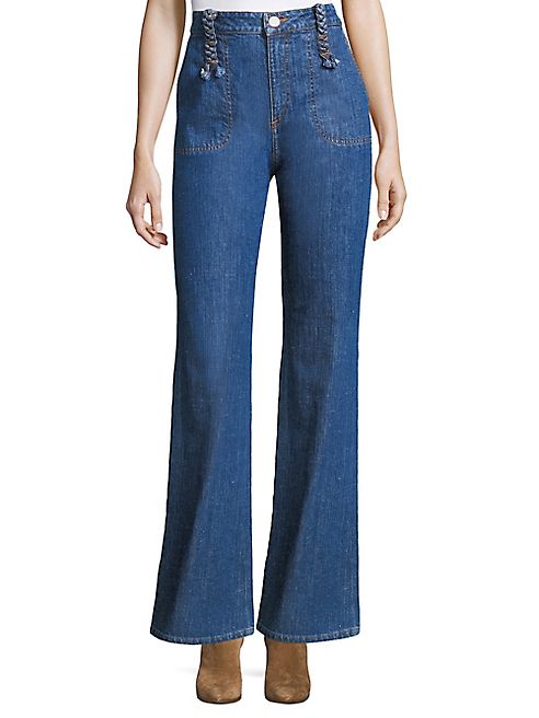 See by Chloé - Braided Wide-Leg Jeans