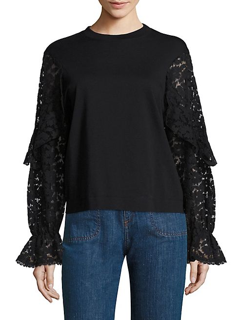 See by Chloé - Lace Bell Sleeve Tee