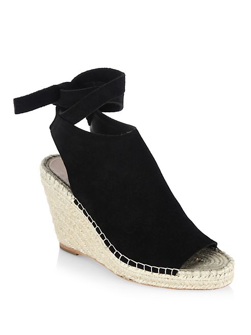 Loeffler Randall - Lyra Split Suede Espadrille Wedge Sandals