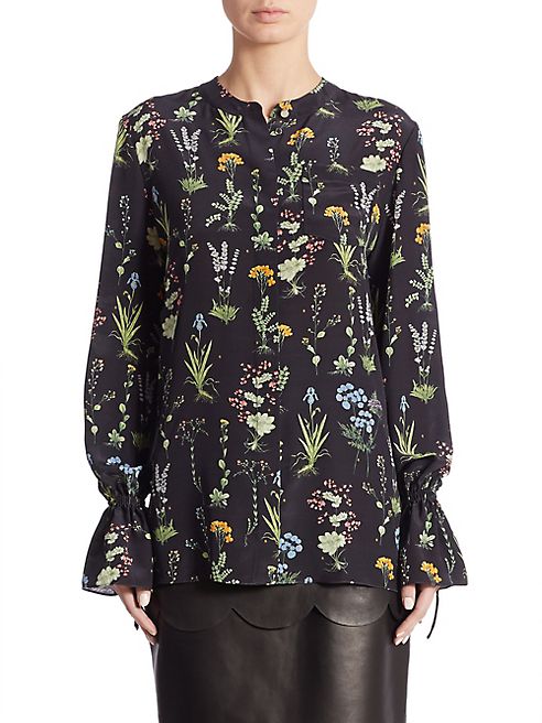 Altuzarra - Christina Garden-Print Silk Blouse