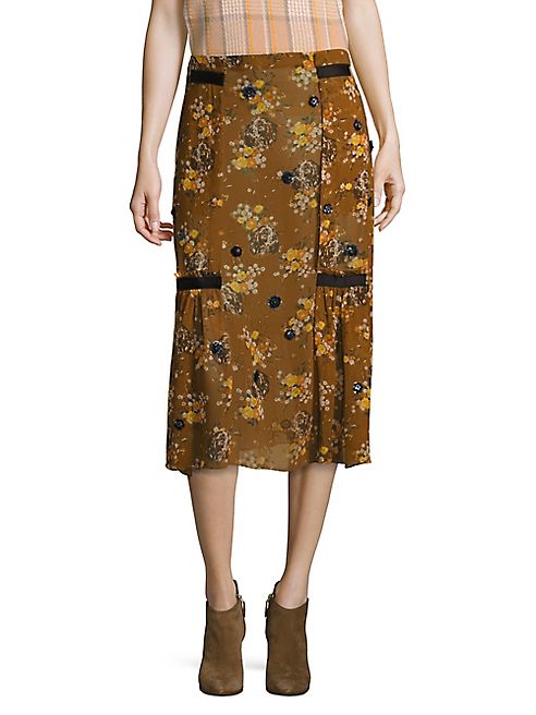 COACH 1941 - Prarie Dog Rose Skirt