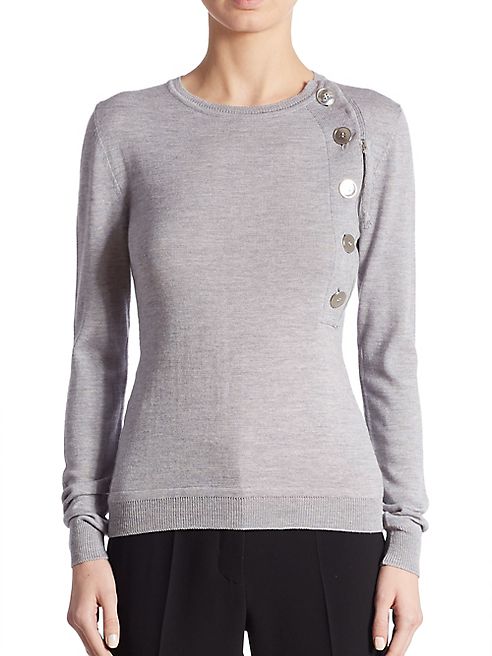 Altuzarra - Collier Side Button Merino Wool Sweater