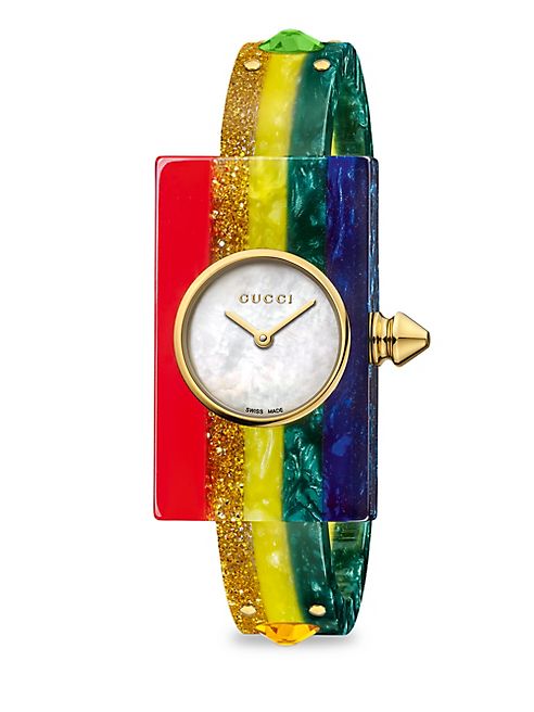 Gucci - Rainbow Plexiglass Watch