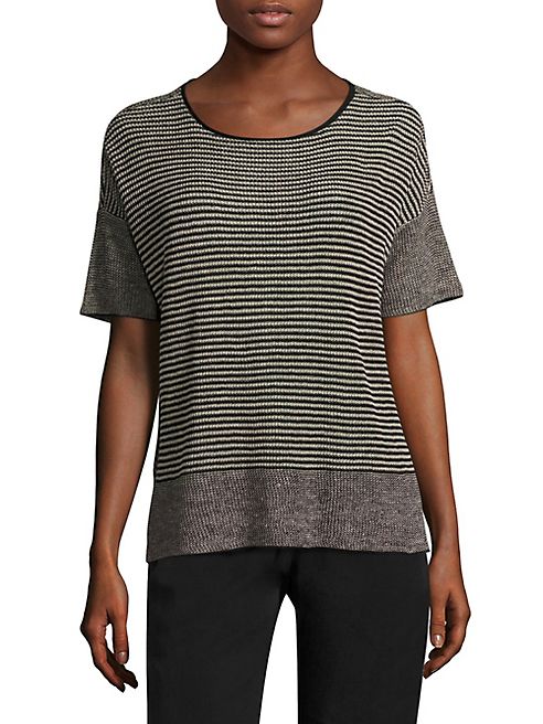 Eileen Fisher - Round Neck Linen Top