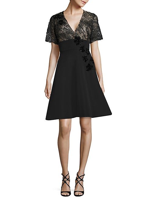 Prabal Gurung - Embellished Fit & Flare Dress