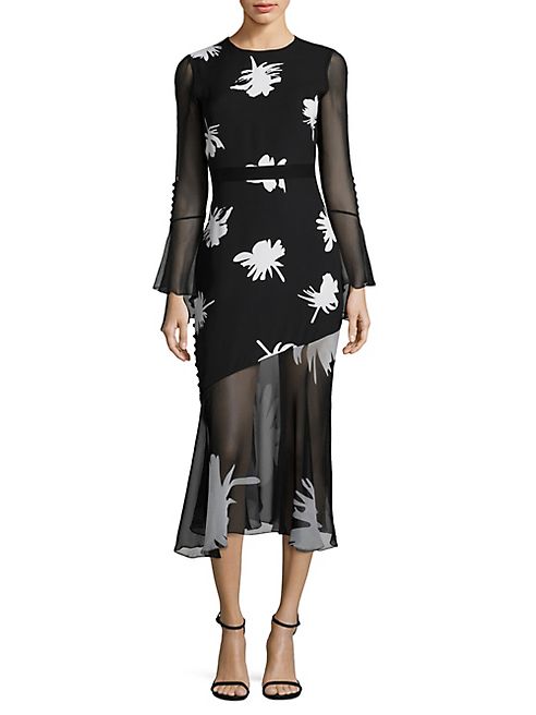 Prabal Gurung - Floral-Print Silk Dress