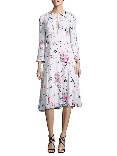 Prabal Gurung - Silk Floral-Print Dress