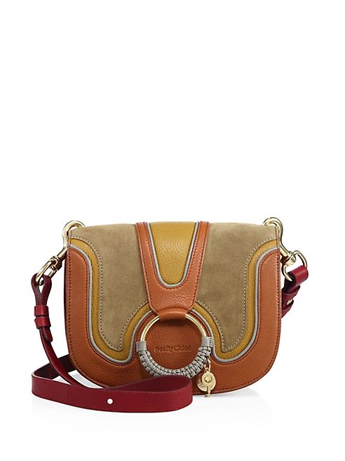 See by Chloé - Hana Multicolor Leather & Suede Crossbody Bag