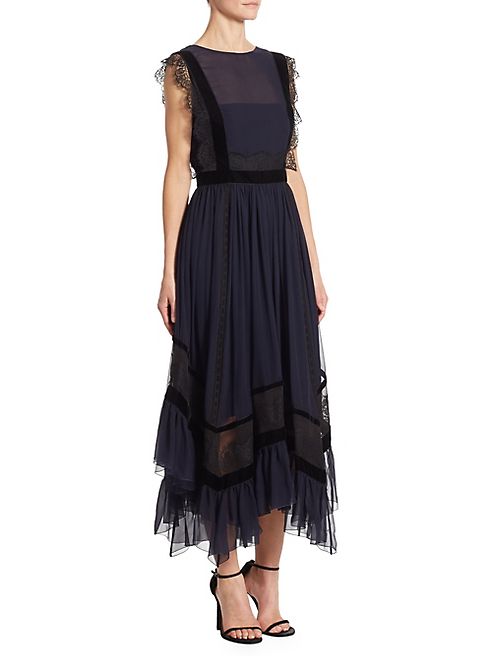 Alberta Ferretti - Silk Lace Dress