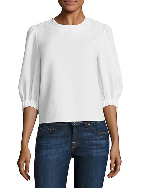 Tibi - Drape Twill Top