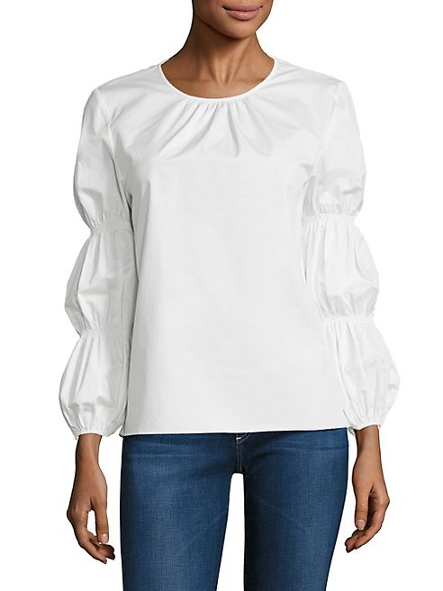 Tibi - Juliet Satin Poplin Top