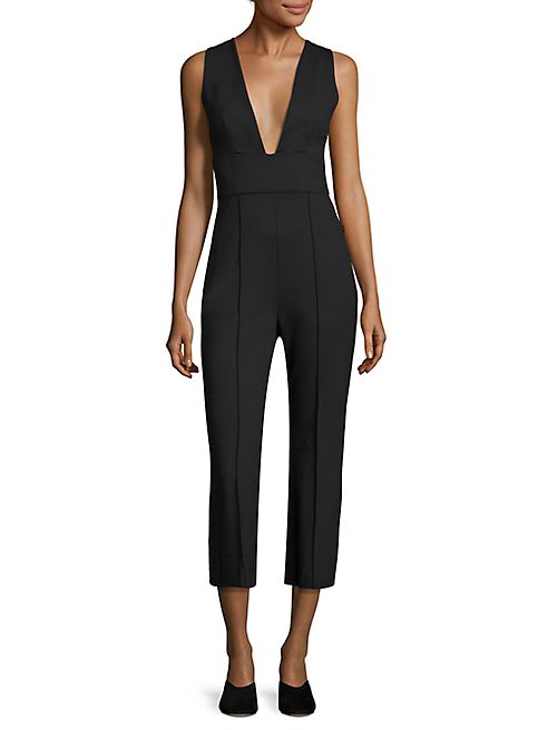 Tibi - Cropped Ponte Jumpsuit