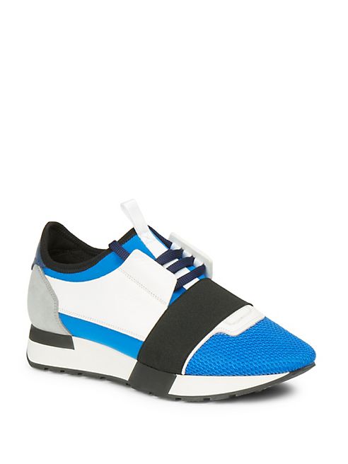 Balenciaga - Race Colorblock Mixed Media Sneakers