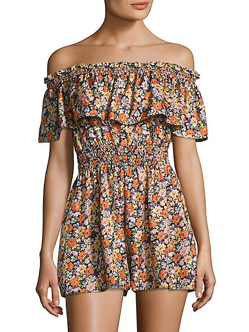 Rebecca Taylor - Moonlight Floral Silk Romper