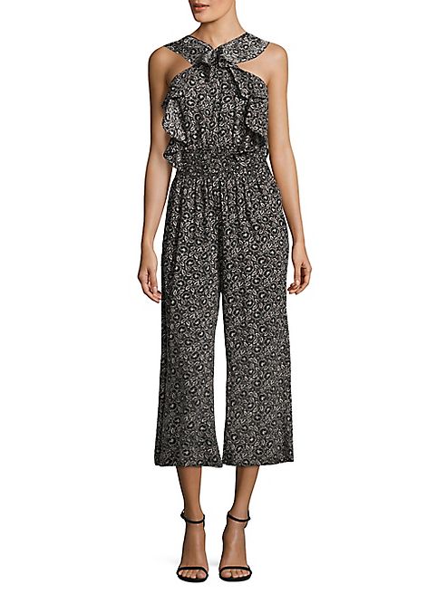 Rebecca Taylor - Sweet Briar Cropped Silk Jumpsuit