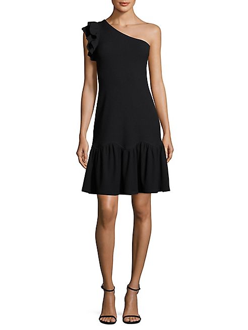 Rebecca Taylor - One-Shoulder Ribbed Jersey Dress