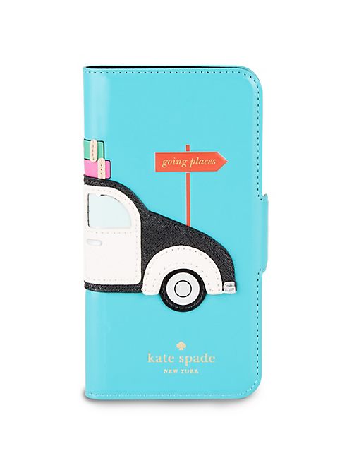 Kate Spade New York - Car Applique iPhone Folio Case