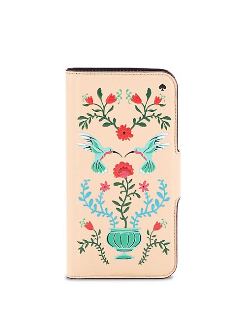 Kate Spade New York - IPhone Cases Hummingbird Leather iPhone 7 Folio