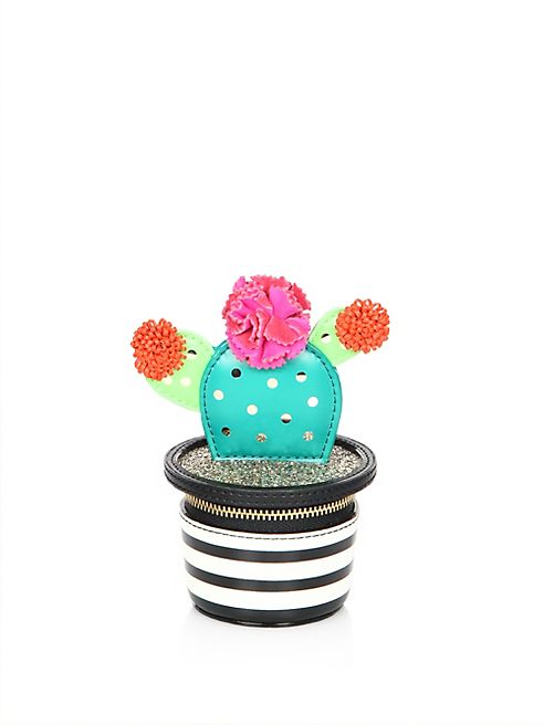 Kate Spade New York - Scenic Route 3D Cactus Leather Coin Purse