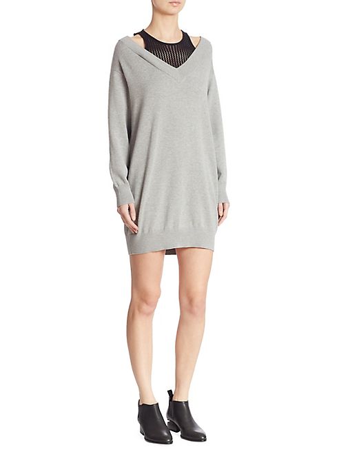 T by Alexander Wang - Heathered Sweater Dress