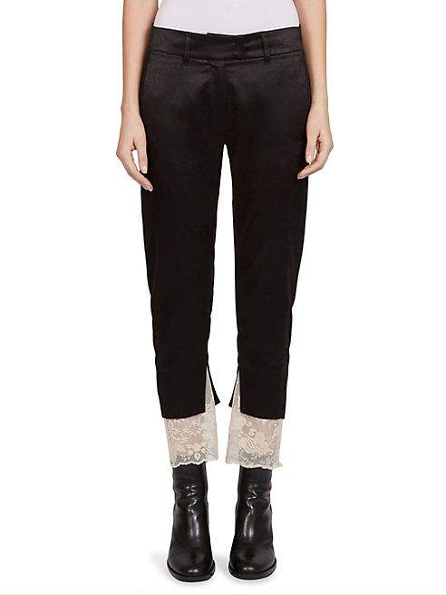 Ann Demeulemeester - Lace Satin Trouser